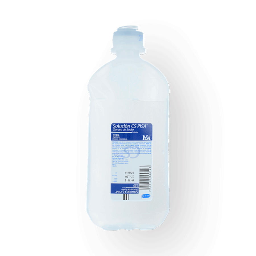 SOLUCION CLORURO DE SODIO 0.9% 500ML (PISA)