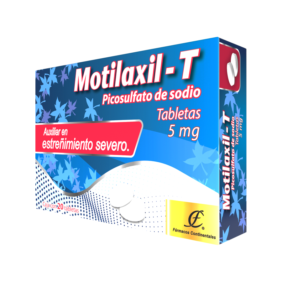 MOTILAXIL-T 5MG 20TABS (picosulfato de sodio)