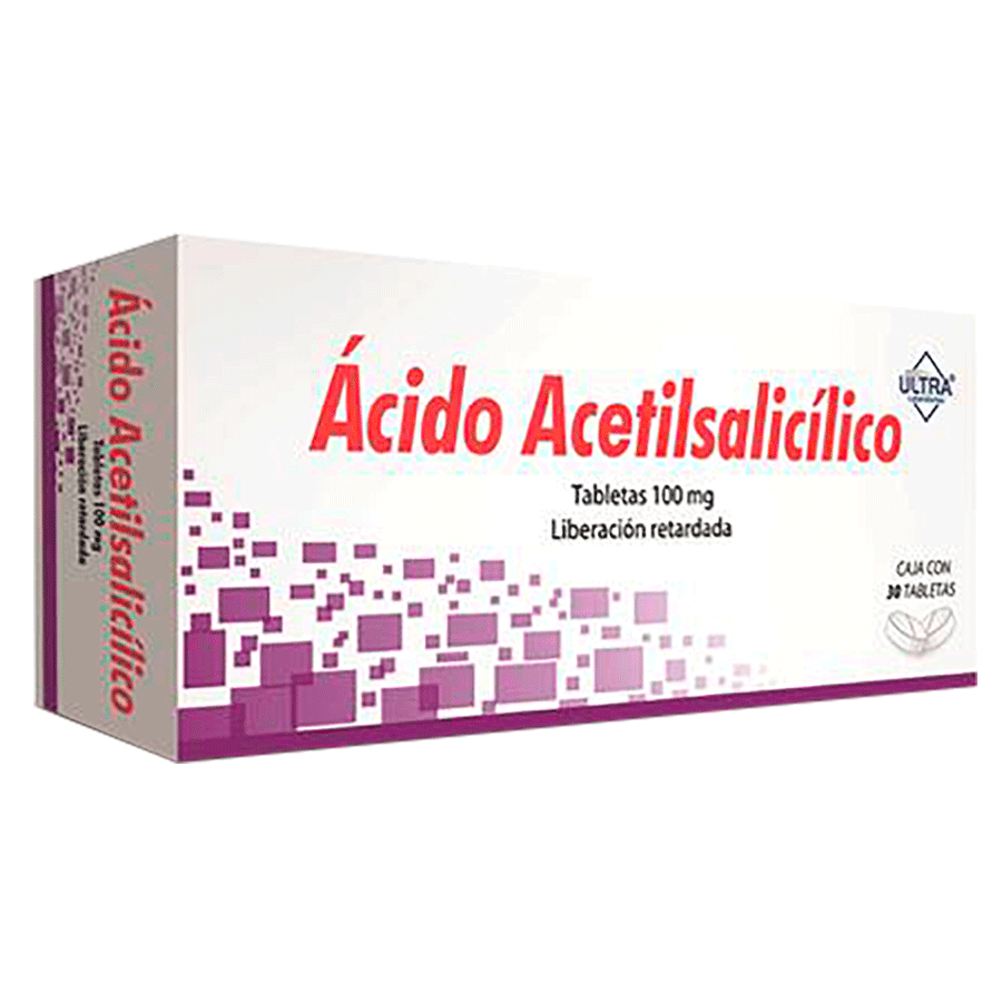 Ácido Acetilsalicílico 100mg LR c/30 tab