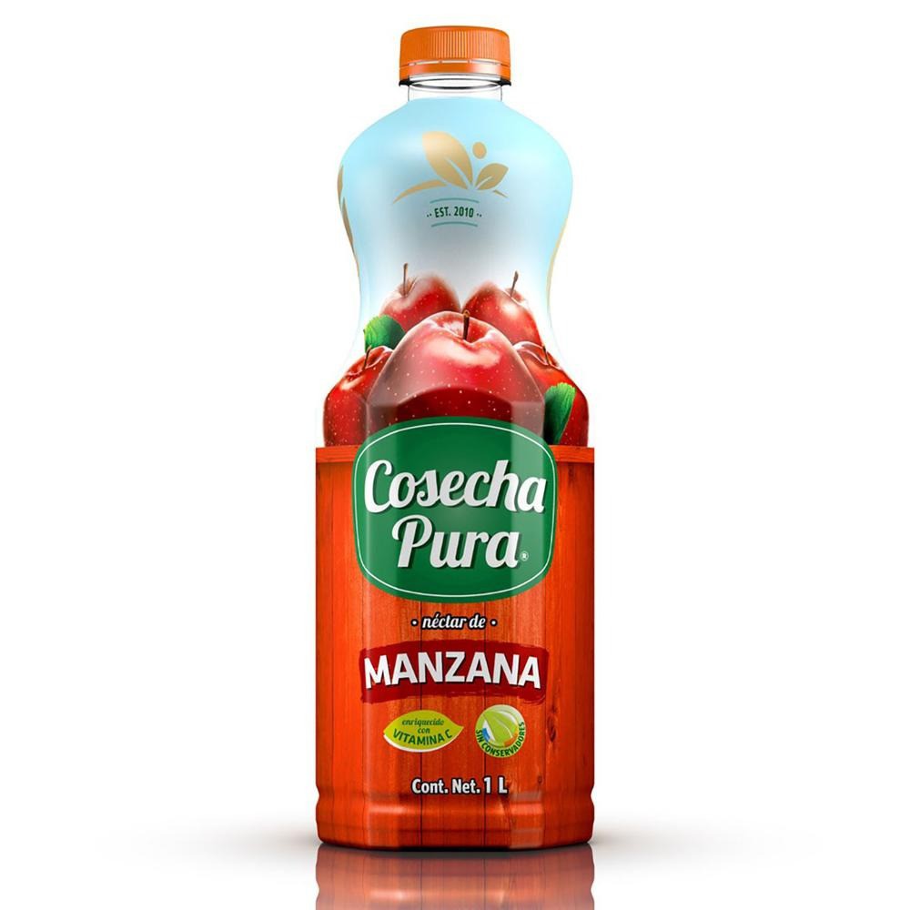 Cosecha Pura Nectar Manzana 1L.