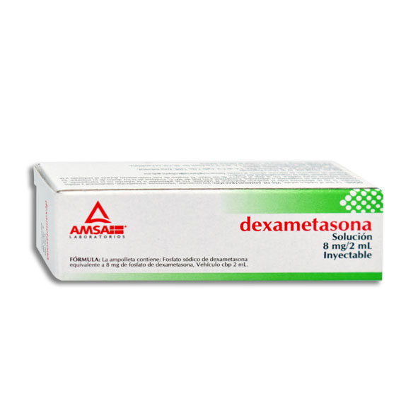 DEXAMETASONA INYECTABLE 8 MG/2 ML (AMSA)