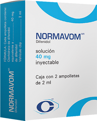 Normavom solución 40mg/2ml c/2 ampolletas