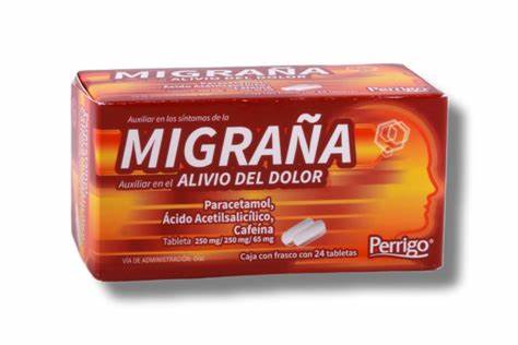 Migraña 250/250/65mg c/20 tabletas