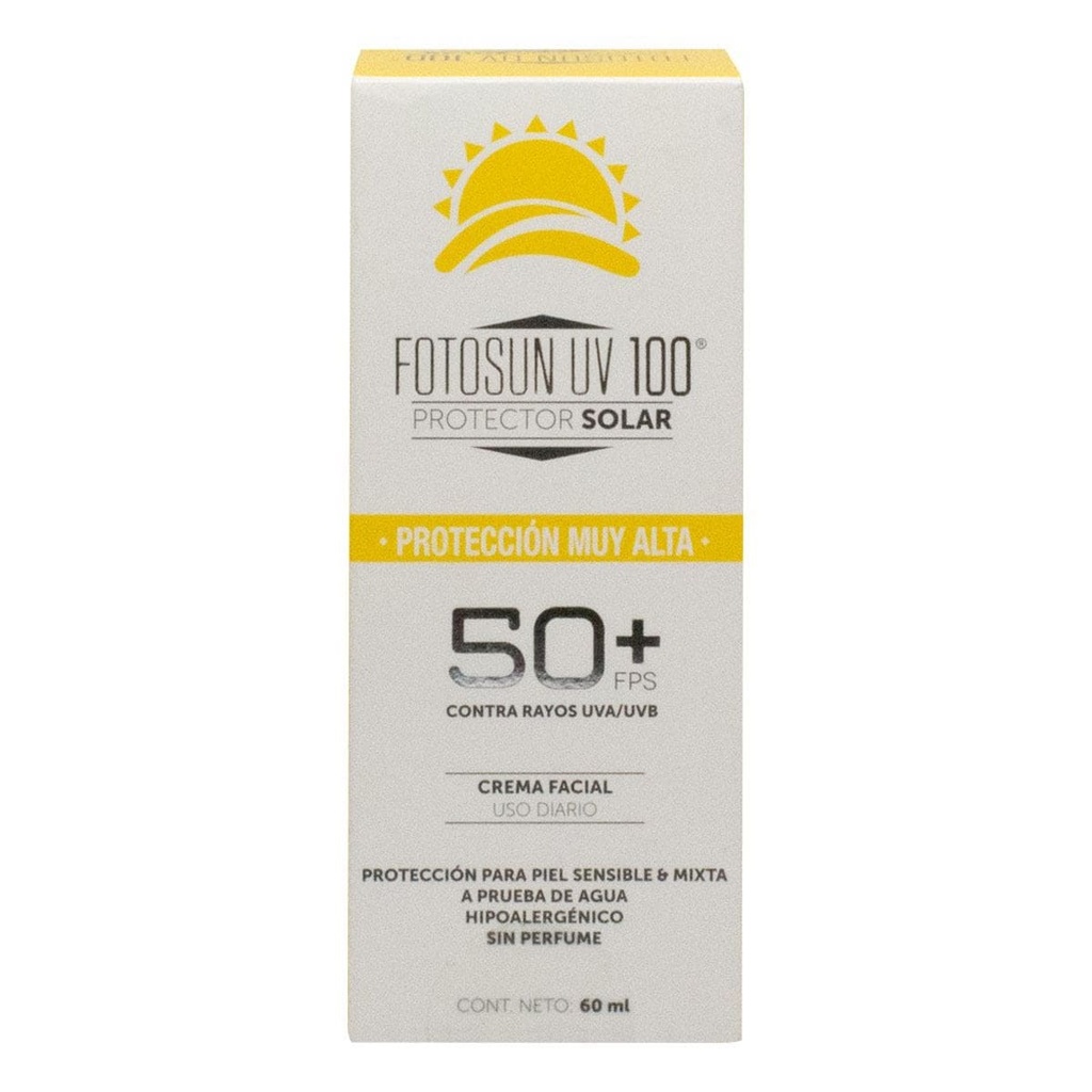 Protector Solar Fotosun UV 100 Crema Facial de Uso diario FPS 50+ 60 ml.