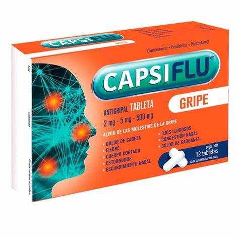 Capsiflu gripe c/12 tabletas