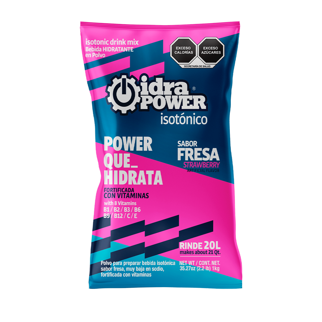 IDRA POWER ISOTONICO SABOR FRESA 50 G