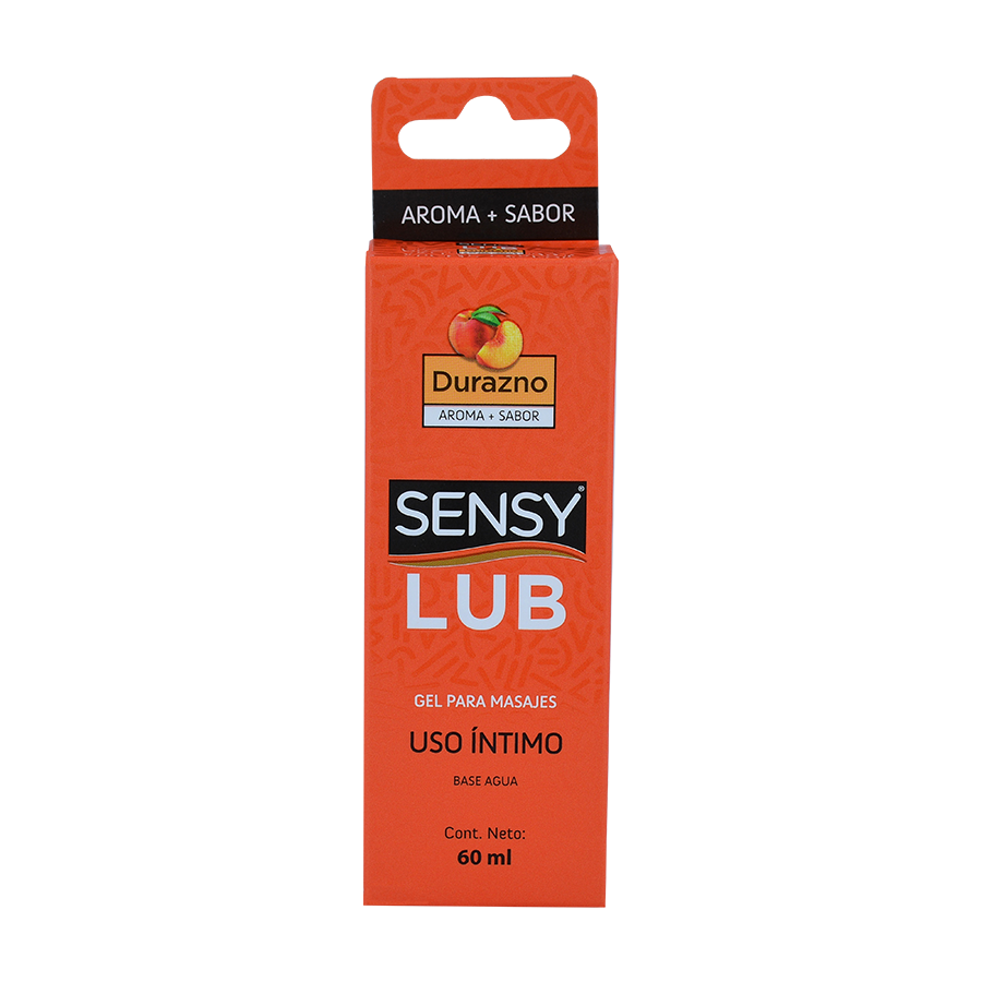 Sensy Lub Gel Durazno frasco de 60ml