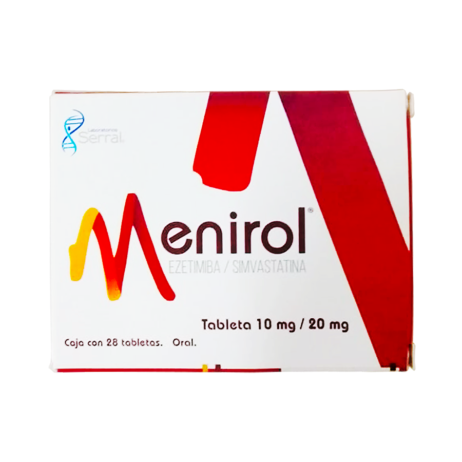 Menirol 10mg/20mg c/28 tabletas