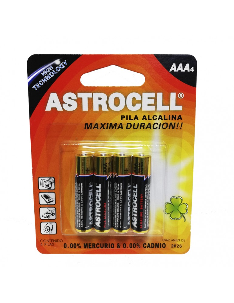 Astrocell pilas alcalinas pack c/4