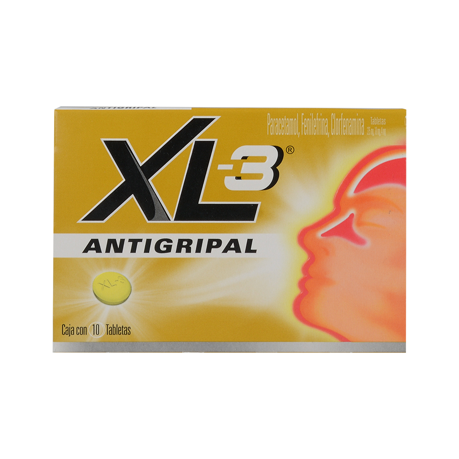 XL-3 Antigripal c/10 tabletas