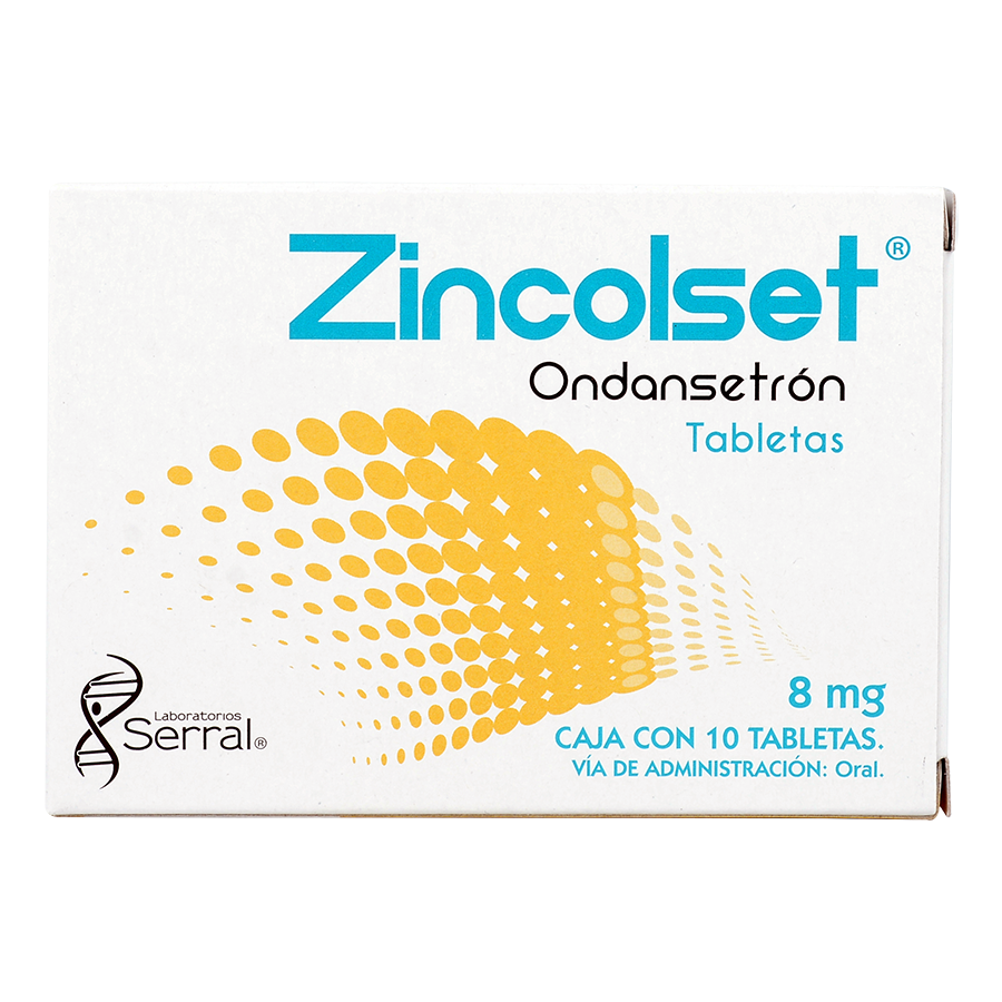 Zincolset 8mg c/10 tabletas