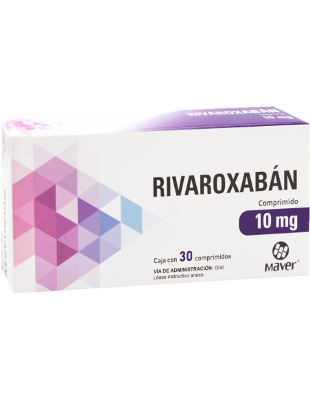 Rivaroxaban 10mg c/30 tabletas