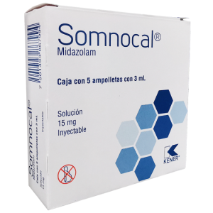 Somnocal solucion 15mg/3ml c/5 amp