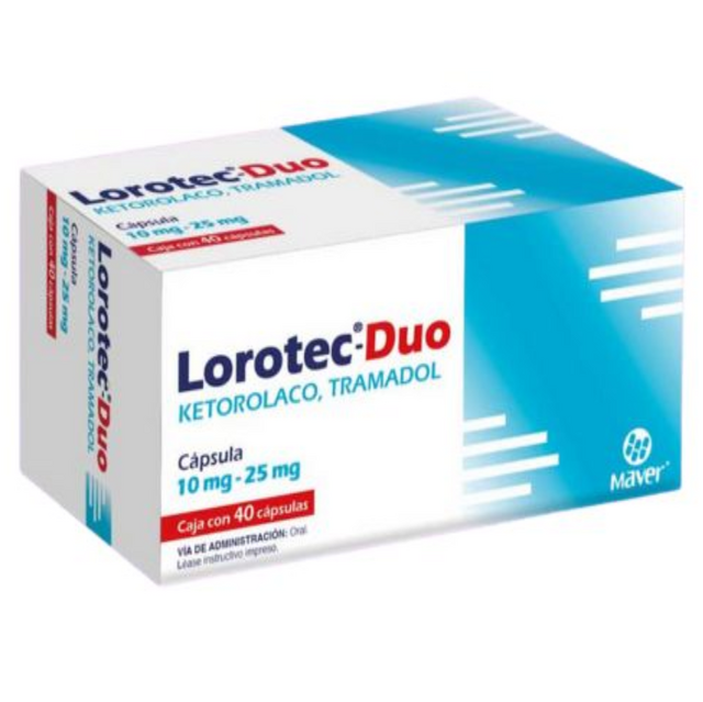 Lorotec Duo capsulas 10 mg/25mg c/40