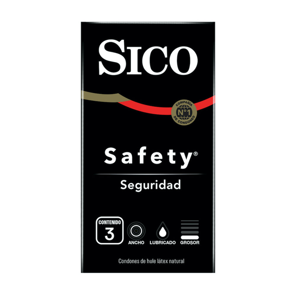 Sico safety caja c/3 preservativos