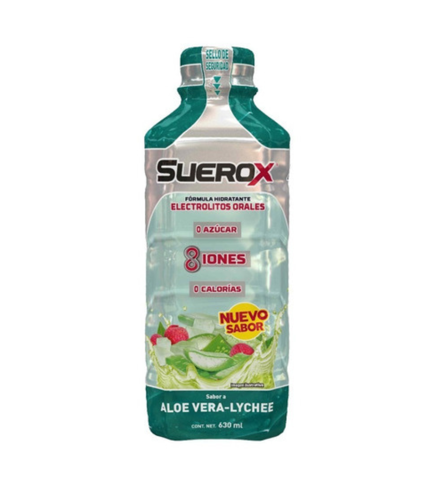 Suerox sabor aloe vera lychee 0 azucar 630 mL