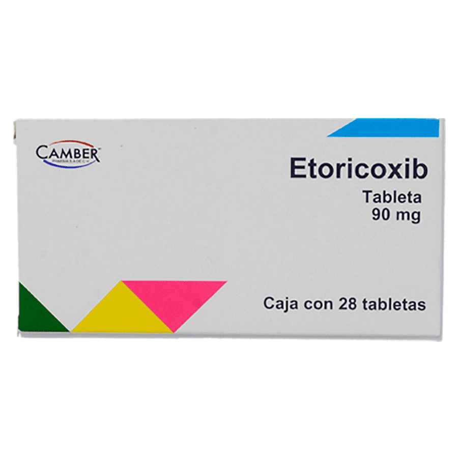 Etoricoxib 90 mg tabletas caja c/28 (camber)