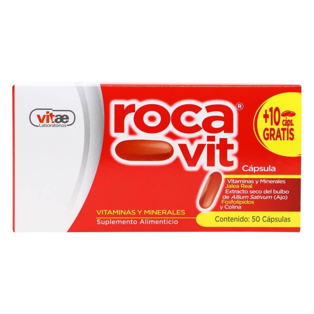 Rocavit vitaminas y minerales caja c/50 caps