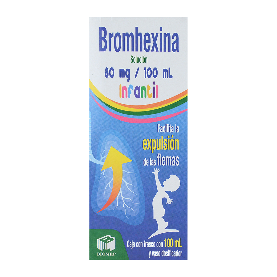 Bromhexina solución infantil 80mg/100ml  frasco 100ml