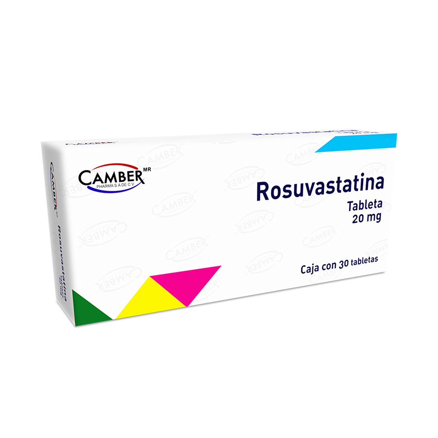 Rosuvastatina tabletas 20 mg caja c/30