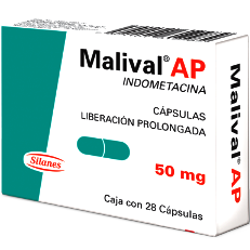 Malival A-P capsulas 50 mg caja c/28