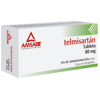 Telmisartan tabletas 80 mg caja c/28