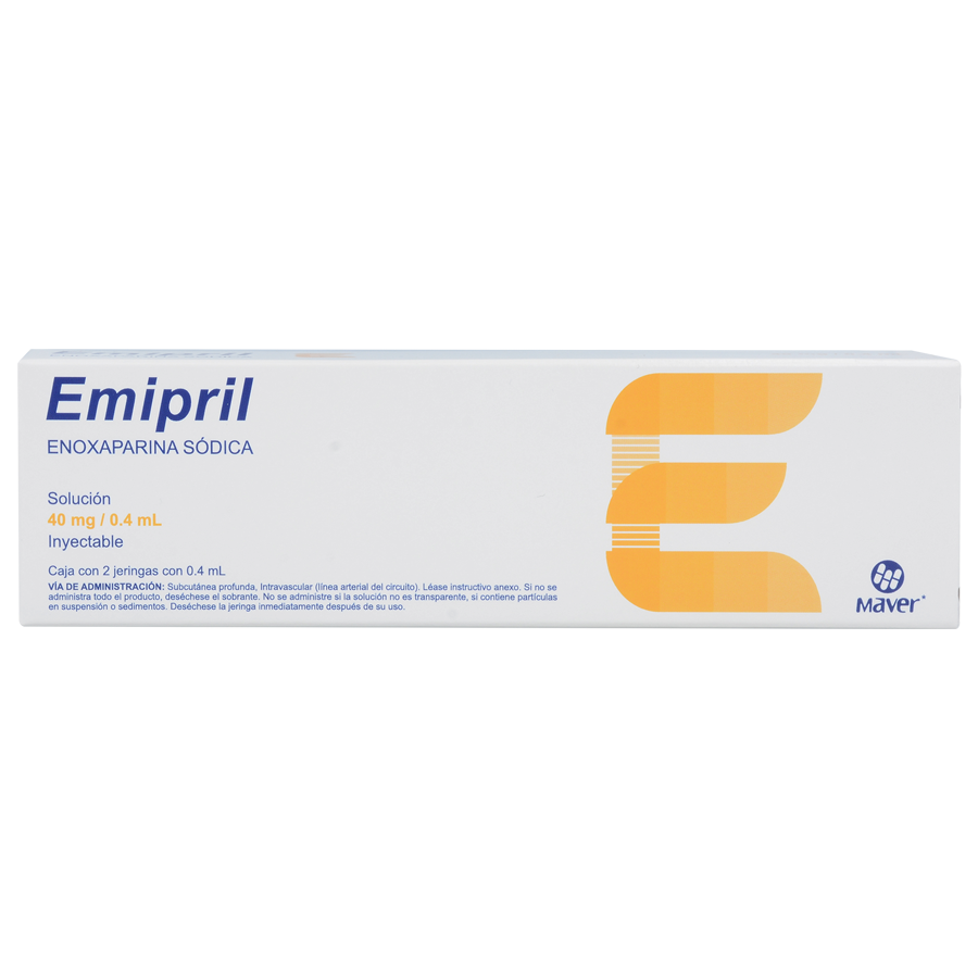 Emipril 40mg/0.4ml c/2jeringas prellenadas