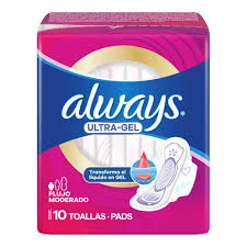 Always ultra gel toallas sanitarias paquete c/10