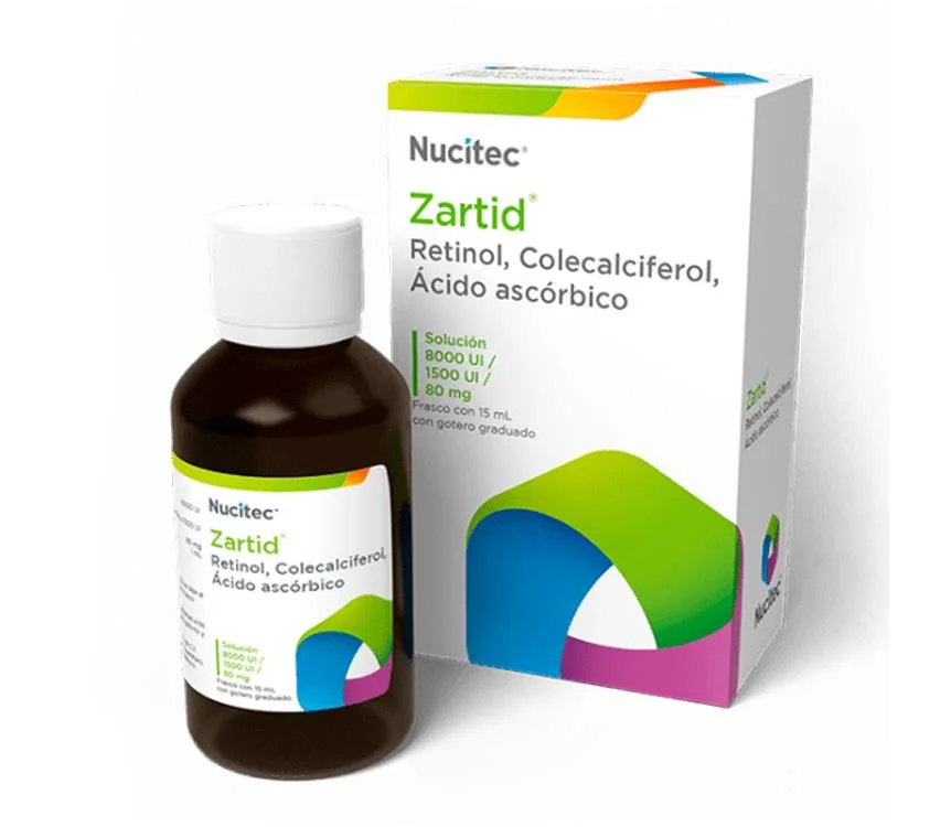 Zartid frasco con 15 mL con gotero graduado