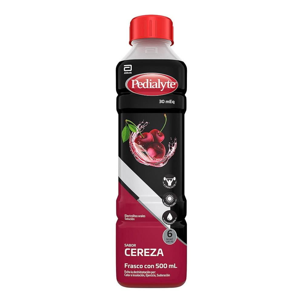 Pedialyte sabor cereza frasco con 500mL