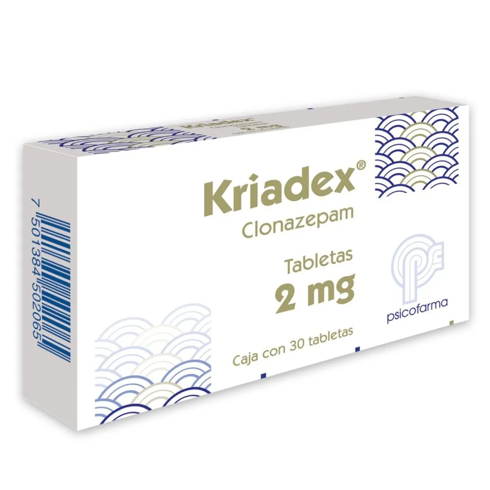 Kriadex Tabletas 2 mg caja c/30