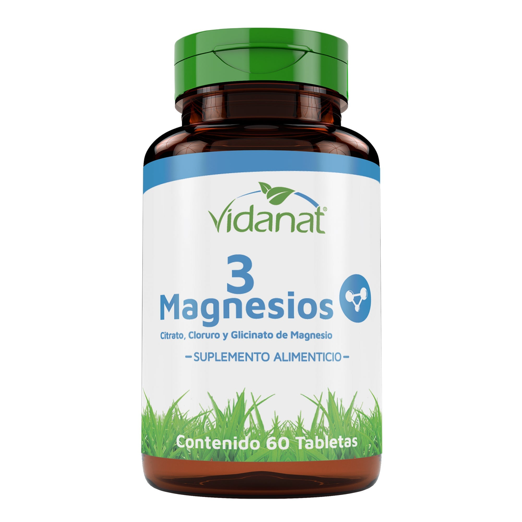 3 Magnesios frasco c/60 tabletas
