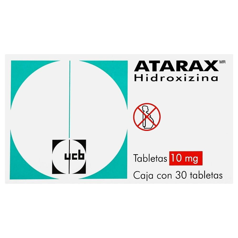 Atarax 10 mg tabletas caja c/30