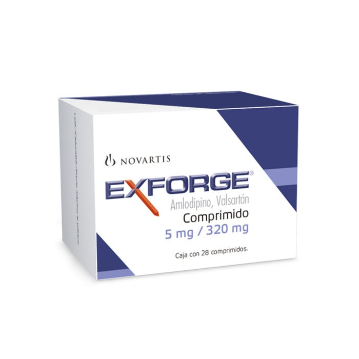 Exforge comprimidos 5mg/320 mg caja c/28