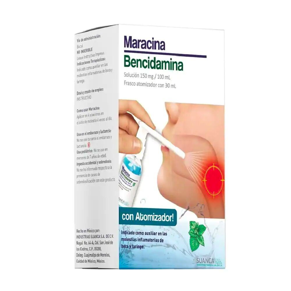 Maracina solucion 150mg/100mL frasco con atomizador 30mL
