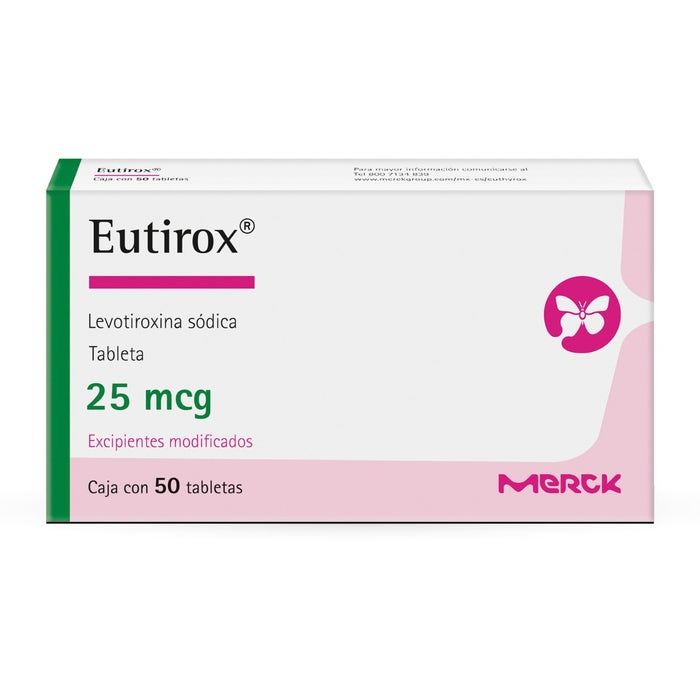 Eutirox 25 mcg c/50 tabletas