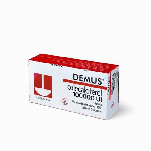 Demus capsulas 100000 unidades caja c/2