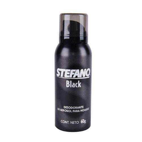 Stefano Black desodorante en aerosol para hombre 60 g