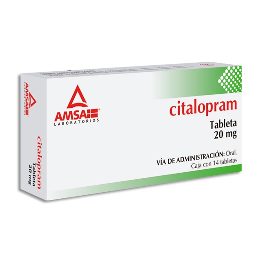 CITALOPRAM TABLETAS 20MG C/14