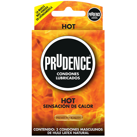 PRUDENCE HOT Caja c/3 CONDONES.