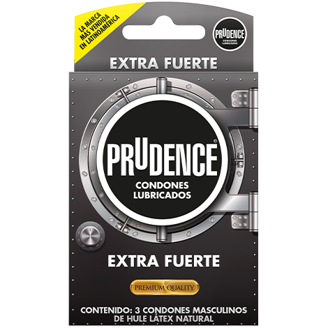 PRUDENCE EXTRA FUERTE Caja c/3 CONDONES.