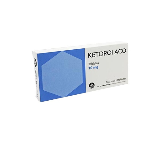 KETOROLACO c/10 TABS. 10 MG.