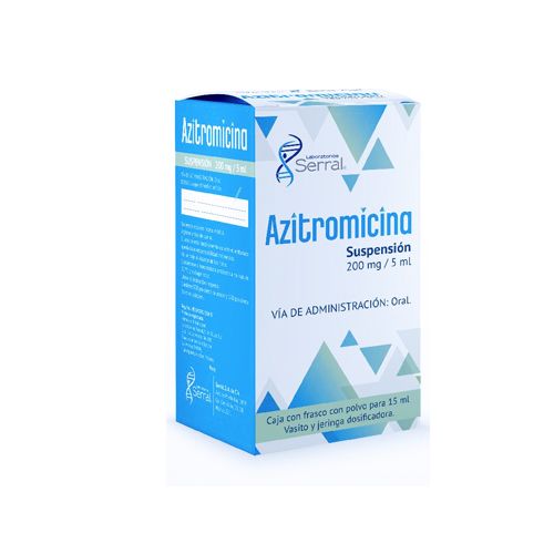 AZITROMICINA SUSP. Fco. 15 ML. 200 MG/5 ML.