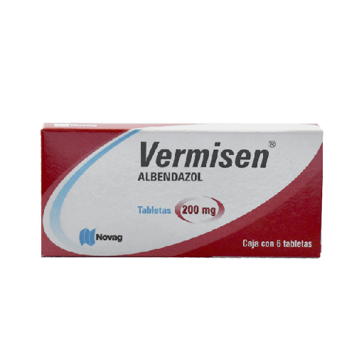 VERMISEN c/6 TABS. 200 MG.