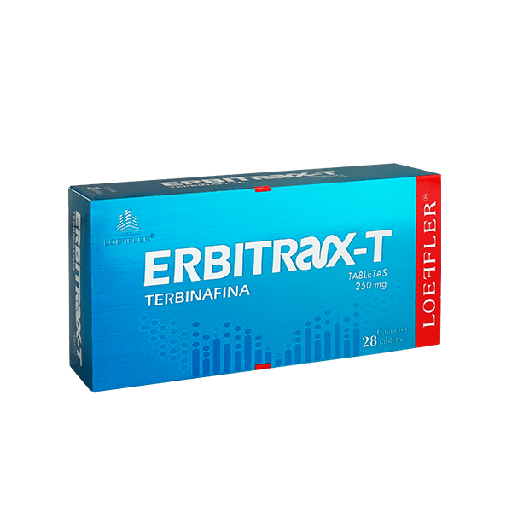 Erbitrax-T Tab 250 mg c/28 tabletas