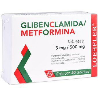 Metformina/Glibenclamida Tab 500/5 mg  c/40