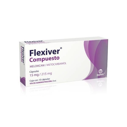 FLEXIVER COMPUESTO CAP 15 MG/ 215 MG C/10