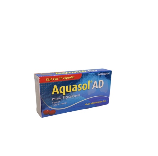 AQUASOL AD CAP 3300 UI / 1000 UI C/10