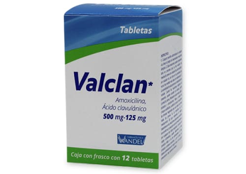 VALCLAN TAB 500 MG/ 125 MG C/12