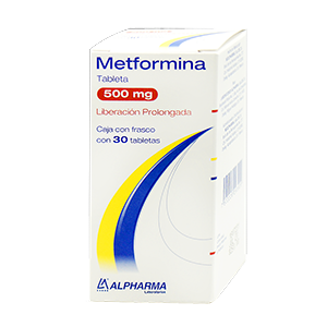 METFORMINA LIBERACION PROLONGADA 500 MG TAB C/30